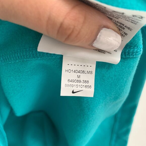Nike Pro Hyperwarm Nordic Sweatshirt Women M Medium Half Zip Pullover Dri Fit - Picture 10 of 12